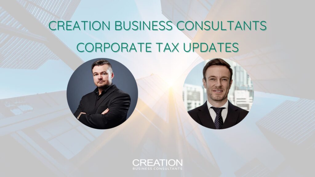 Creation Business Consultants Uae Corporate Tax Updates Webinar